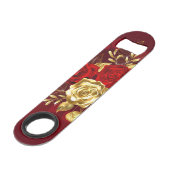 Drie juwelen Rozen Speed Flessenopener (Voorkant Gekanteld)