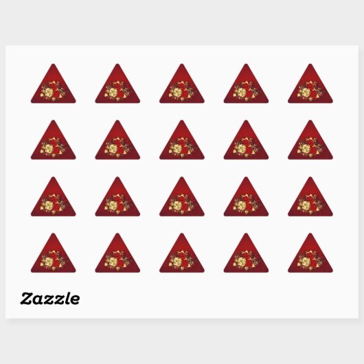 Drie juwelen Rozen Sticker (Vel)