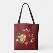 Drie juwelen Rozen Tote Bag (Achterkant)