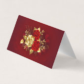 Drie juwelen Rozen Visitekaartje (Achterkant)