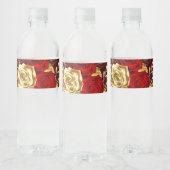 Drie juwelen Rozen Waterfles Etiket (Flessen)