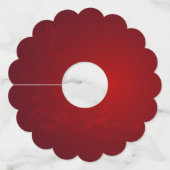 Drie juwelen Rozen Wijnglaslabel (Achterkant)