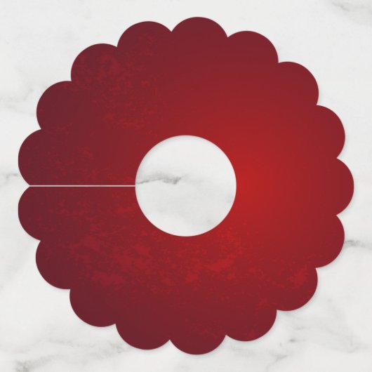 Drie juwelen Rozen Wijnglaslabel (Achterkant)