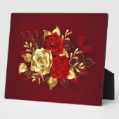 Drie juwelenrozen fotoplaat (Zijkant)