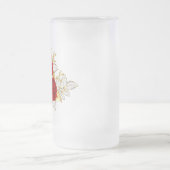 Drie juwelenrozen matglas bierpul (Center)