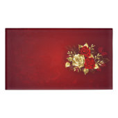 Drie juwelenrozen naambadge (Voorkant)