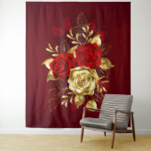 Drie juwelenrozen wandkleed (In situ)