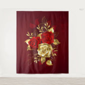 Drie juwelenrozen wandkleed (Voorkant)