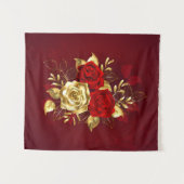 Drie juwelenrozen wandkleed (Voorkant (horizontaal))