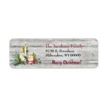 Drie kaars-kerst-Bouquet-retouradres