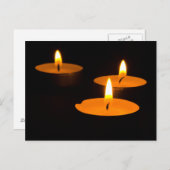 "Drie kaarsen" briefkaarten (Voorkant / Achterkant)