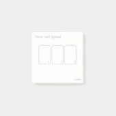 Drie Kaart Tarot Spread (klein, eenvoudig) Post-it® Notes (Voorkant)