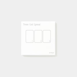 Drie Kaart Tarot Spread (klein, eenvoudig) Post-it® Notes