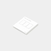 Drie Kaart Tarot Spread (klein, eenvoudig) Post-it® Notes (Schuin)