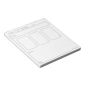 Drie Kaart Tarot Spread (medium, eenvoudig) Notiti Notitieblok (Schuin)