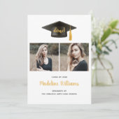 Drie Kaart van de Aankondiging van het Afstuderen  (Staand voorkant)