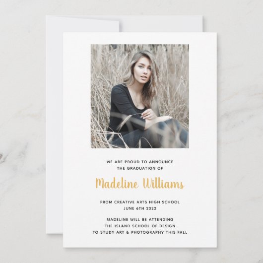 Drie Kaart van de Aankondiging van het Afstuderen  (Achterkant)