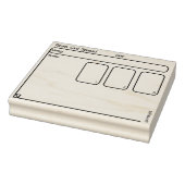 Drie Kaarten Tarot Spread Oracle Journal Documenta Rubberstempel (Stempel)