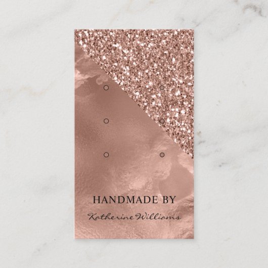 Drie Kaarten voor oorbaar beeldscherm | Roos Gold Visitekaartje (Voorkant)