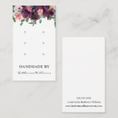 Drie Kaarten voor oorbaar beeldscherm | Waterverf  Visitekaartje (Voorkant / Achterkant)