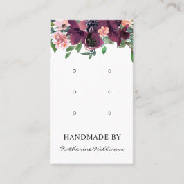 Drie Kaarten voor oorbaar beeldscherm | Waterverf  Visitekaartje