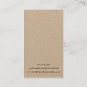 Drie Kaarten voor oorbaar beeldscherm | Wilde bloe Visitekaartje (Achterkant)