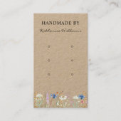 Drie Kaarten voor oorbaar beeldscherm | Wilde bloe Visitekaartje (Voorkant)