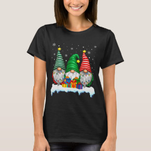 Drie kabouter boom lichten mannen vrouwen bijpasse t-shirt