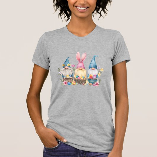 Drie kabouter Pasen kabouter Paasei T-shirt (Voorkant)
