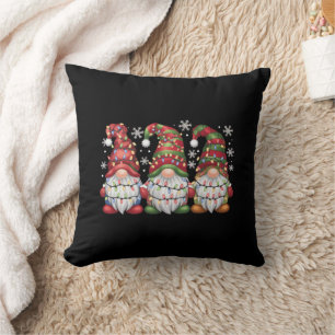 Drie Kabouters Buffalo Plaid Rode Kerst Kussen