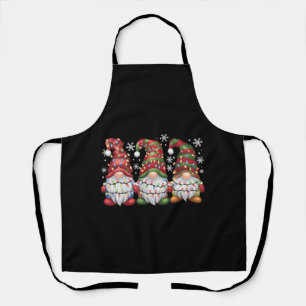 Drie Kabouters Buffalo Plaid Rode Kerst Schort