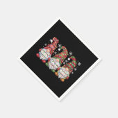 Drie Kabouters Buffalo Plaid Rode Kerst Servet (Hoek)