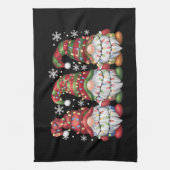 Drie Kabouters Buffalo Plaid Rode Kerst Theedoek (Verticaal)