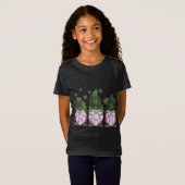 Drie kabouters Buffel Plaid Groene Kerstmis T-shirt (Voorkant volledig)