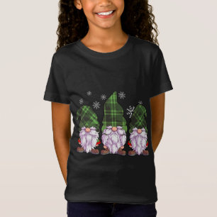 Drie kabouters Buffel Plaid Groene Kerstmis T-shirt
