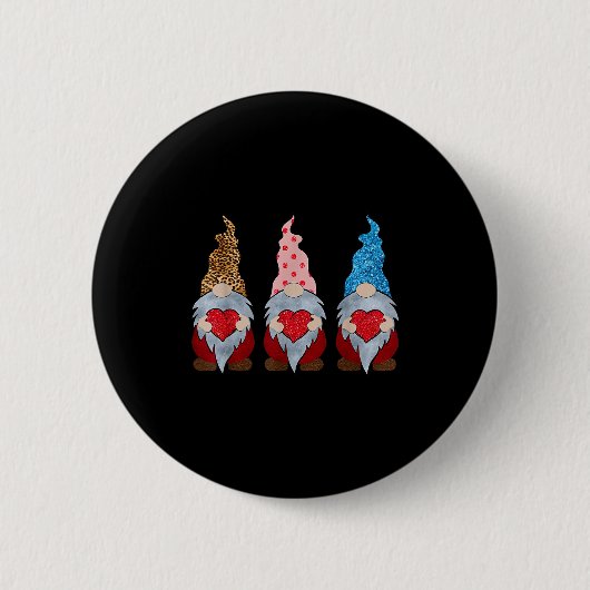 Drie kabouters die hart grappige Valentijnsdag Co Ronde Button 5,7 Cm (Voorkant)