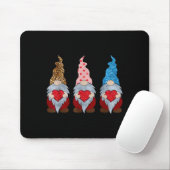 Drie kabouters die hart vasthouden Funny Valentijn Muismat (Met muis)