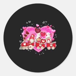 Drie kabouters die harten vasthouden Valentijnsdag Ronde Sticker