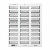 Drie Kabouters Etiket (Full Sheet)