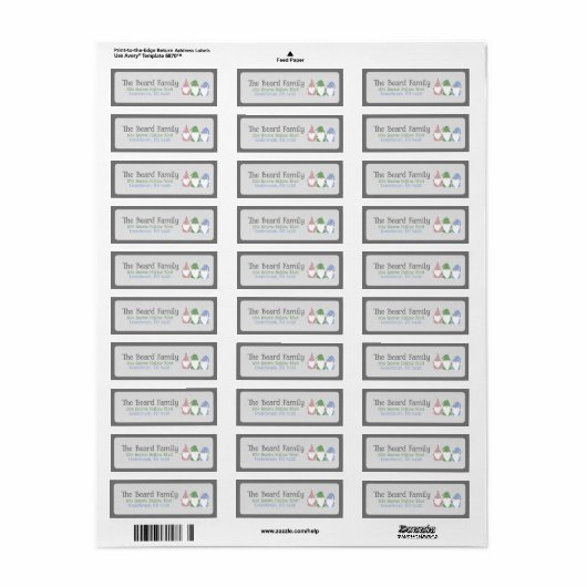 Drie Kabouters Etiket (Full Sheet)