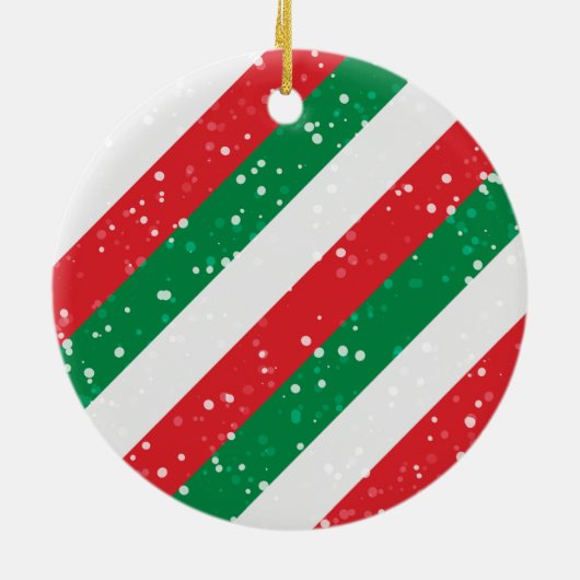 Drie kabouters Illustraties Vrolijk Kerstfeest Keramisch Ornament (Achterkant)