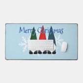 Drie kabouters in Petten Kerstmis Bureaumat (Keyboard & Muis)