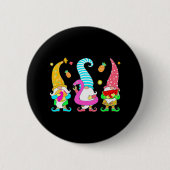 Drie kabouters Kerstmis in Juli Zomer Grappig Ronde Button 5,7 Cm (Voorkant)