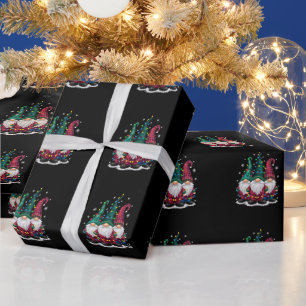 Drie Kabouters Kerstverlichting Kerstvakantie Cadeaupapier