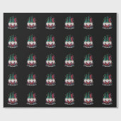 Drie Kabouters Kerstverlichting Kerstvakantie Cadeaupapier (Vlak)