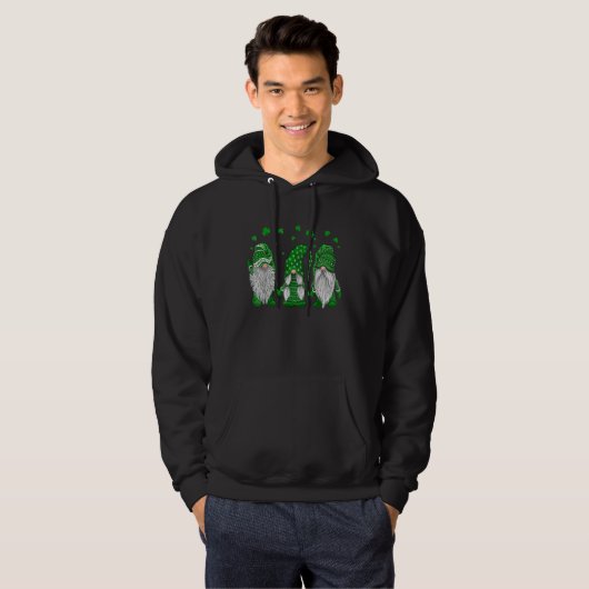 Drie Kabouters Shamrock Prettig St. Patrick's Day  Hoodie (Voorkant volledig)