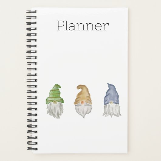 Drie kabouters Spiraal Soft Hoesje Planner 5.5 x 8 (Voorkant)