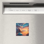 Drie kampeer scènes magneet (Insitu (Vaatwasser))