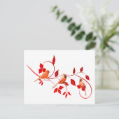 Drie Kardinalen Briefkaart (Staand voorkant)