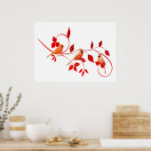 Drie Kardinalen Poster (Keuken)